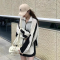 防晒速干运动套装女夏季2023新款网红炸街时尚休闲卫衣短裤两件套轮播图2