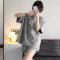 短袖短裤运动服套装女夏季薄款学生韩版宽松酷酷风百搭休闲两件套轮播图1