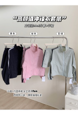 美式运动风冲锋衣套装女2023春夏季短款外套高腰半身裙两件套