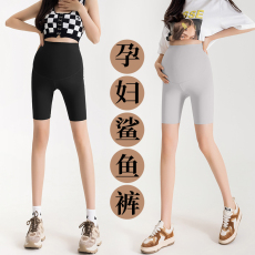 批发实拍 夏季新款孕妇裤子薄款打底五分裤短裤瑜伽鲨鱼裤夏装