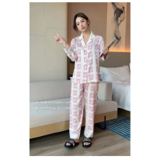 夏季睡衣轻奢时尚薄款家居服套装