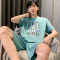 夏季新款男装莫代尔宽松大码套头短袖休闲简约家居服睡衣套装薄款轮播图2