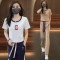 时尚休闲套装2023夏季新款显瘦韩版洋气运动宽松气质阔腿减龄裤子轮播图2
