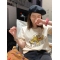 个性洋气减龄童趣小狗印花短袖T恤女ins潮韩版设计感小众T恤半袖轮播图2