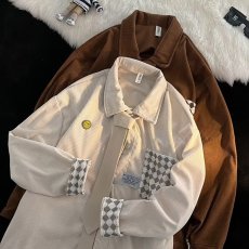 批发标准<b class='q'>衬衫</b>长袖潮ins夏季时尚男方领新款潮流格子日常青春流行文艺