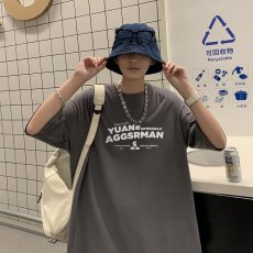 批发T恤五分袖潮ins时尚都市新款时尚潮牌夏季慵懒简约潮流男圆领日常