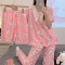 源头工厂可爱公主风方领睡衣女夏季韩版少女学生薄款短袖三件套装轮播图5