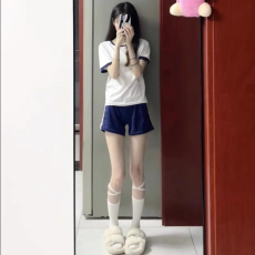 批发休闲<b class='q'>运动服</b>套装女夏季新款短袖短裤校园风减龄跑步两件套