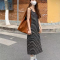 条纹针织连衣裙女2023年夏季新款中长款宽松休闲无袖背心打底裙子轮播图3