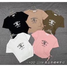 批发请联系档口获取打包价2023新款韩版撞色字母印花宽松休闲T恤