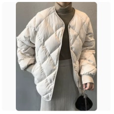 批发菱格轻薄羽绒服女<b class='q'>冬</b>新款小个子棉衣棉服外套<b class='q'>冬</b>季面包服薄款