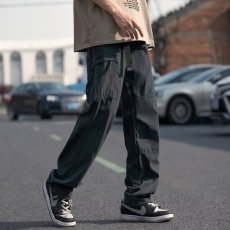 批发<b class='q'>美式</b>潮流机能户外速干工装裤男春夏百搭抽绳宽松直筒冲锋<b class='q'>休闲</b>卫裤