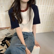 批发21支210g精梳纯棉 夏季大码宽松300斤<b class='q'>男</b>女插肩袖短袖T恤简约<b class='q'>体恤</b>