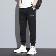 批发实拍<b class='q'>春</b>夏新款时尚爆款休闲裤弹力束脚裤百搭男士休闲运动裤