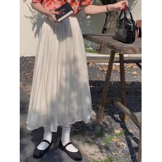 批发请联系档口获取打包价2023新款韩版网纱拼接高腰仙女半身裙