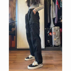 批发【网图】休闲裤直筒裤<b class='q'>流行</b>潮流ins百搭新款原宿日系自然腰女长裤