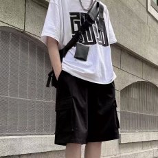批发男直筒时尚潮牌夏季<b class='q'>青春</b><b class='q'>流行</b>ins休闲裤五分裤潮流直筒型运动裤潮