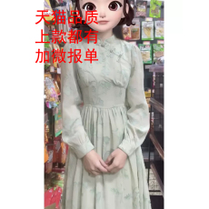 批发新中式民国风长裙小个子连衣裙女高级感年轻款裙子改良旗袍女装