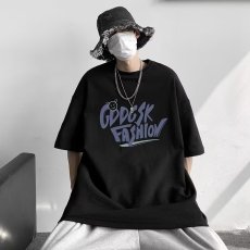 批发印花潮<b class='q'>夏</b>季青春流行T恤时尚潮牌城市风貌ins圆领五分袖男潮流标准
