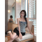 实拍实价!牛仔抹胸上衣女夏无肩带外穿性感辣妹胸衣紧身背心轮播图3
