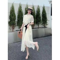 批发连衣裙甜美长裙时尚配皮带装饰 <b class='q'>显瘦</b>时尚潮流品质时装街头流行款