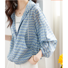 批发印花连帽长袖防晒外套2026春款休闲宽松轻薄透气<b class='q'>空调</b><b class='q'>衫</b>外套女