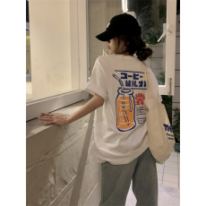 批发实拍实价 夏季新款<b class='q'>个性</b>印花<b class='q'>T</b><b class='q'>恤</b>女潮韩版宽松休闲短袖上衣
