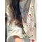 白色简约手绘古着乐队印花短袖T恤女宽松休闲学院风上衣轮播图4