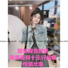 批发后街女孩设计感小众风做旧<b class='q'>牛仔</b>外套#2312788