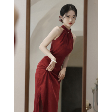 批发酒<b class='q'>红色</b>旗袍<b class='q'>礼服</b>2026春季初秋新款女装高级感年轻款敬酒服日常可穿
