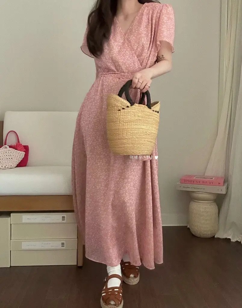 플라워 블라우스 원피스 상세 이미지 7