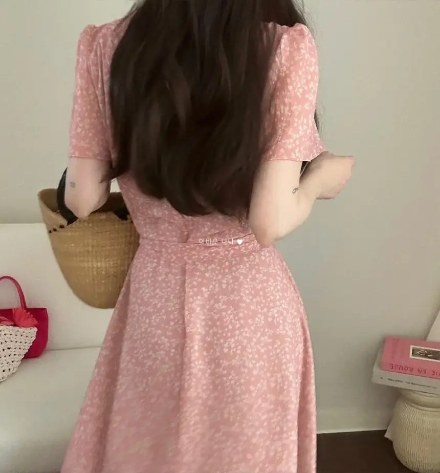 플라워 블라우스 원피스 상세 이미지 10