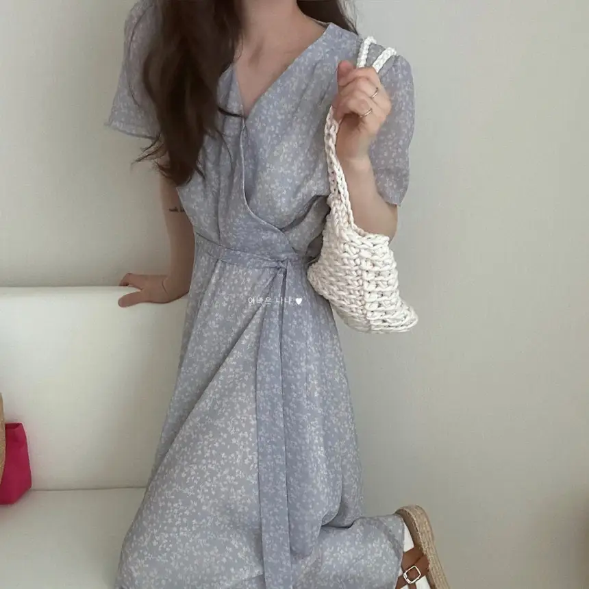 플라워 블라우스 원피스 상세 이미지 18