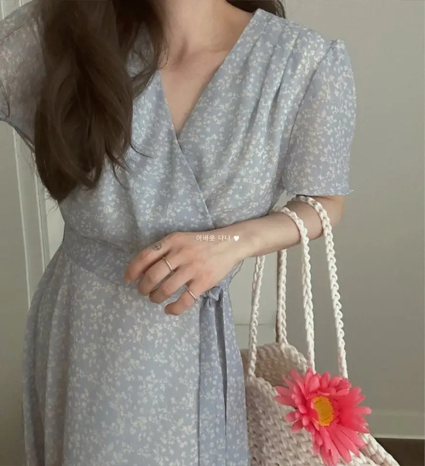 플라워 블라우스 원피스 상세 이미지 20