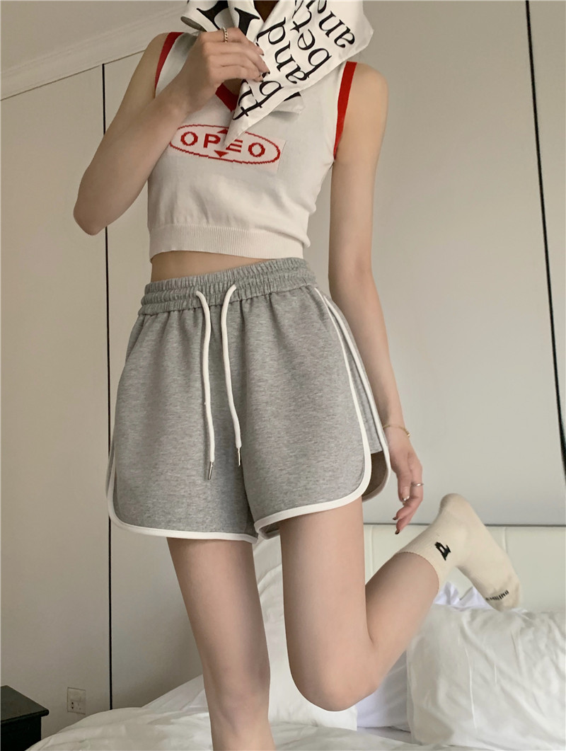 New summer style loose casual slimming wide leg versatile shorts for women