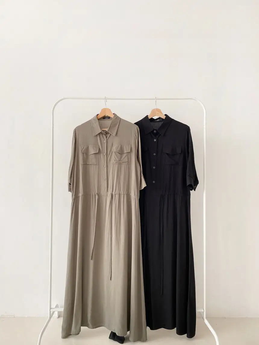 쉬폰 프렌치 스타일 포켓 원피스 상세 이미지 31