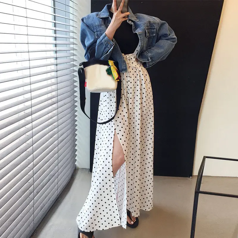 한국스타일 블라우스 패턴 원피스 상세 이미지 3