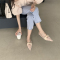 2023新款春秋时装甜美尖头珍珠平底女仙女风单鞋轮播图2