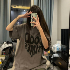 批发日系古着爱心短袖<b class='q'>t</b><b class='q'>恤</b>女夏季宽松ins潮<b class='q'>原宿风</b>美式半袖韩风chic上衣