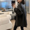 2023春装新款慵懒复古风黑色翻领美式潮流pu皮衣机车服夹克外套女轮播图3
