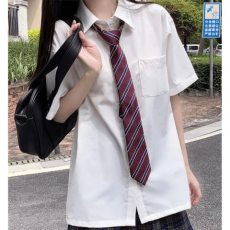 批发（ 酷丝绵+有口袋款）JK制服衬衣夏学院风白色短袖学生衬衫上衣女