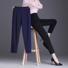 批发实拍<b class='q'>哈伦裤</b>子女2026春秋新款<b class='q'>小脚</b>职业显瘦西装裤黑色休闲裤