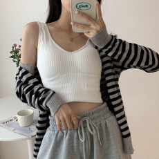 批发实拍实价 <b class='q'>秋</b>抹胸运动吊带无钢圈舒适带胸垫防走光内衣文胸背心