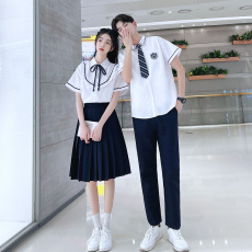 批发大量有货 实拍情侣装合唱演出服毕业服学院风学生班服套装jk制服
