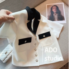 批发夏装新款大码女装胖MM气质名媛高级小香风西装上衣M-4XL200斤