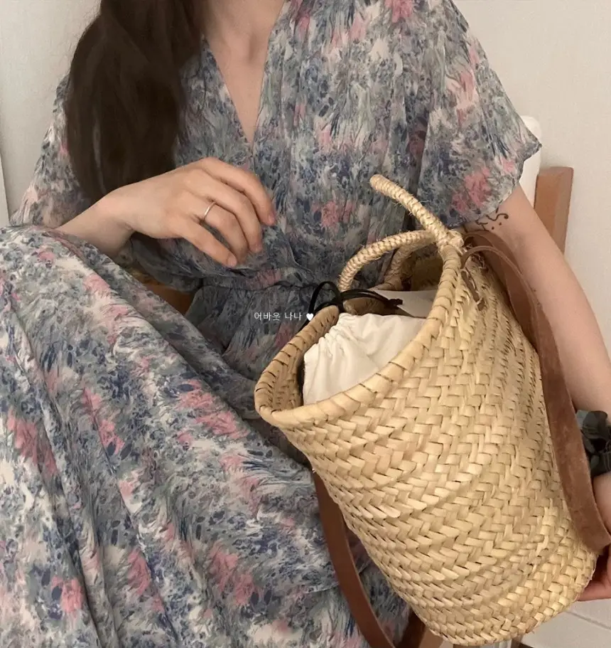 플라워 란스 블라우스 원피스 상세 이미지 8