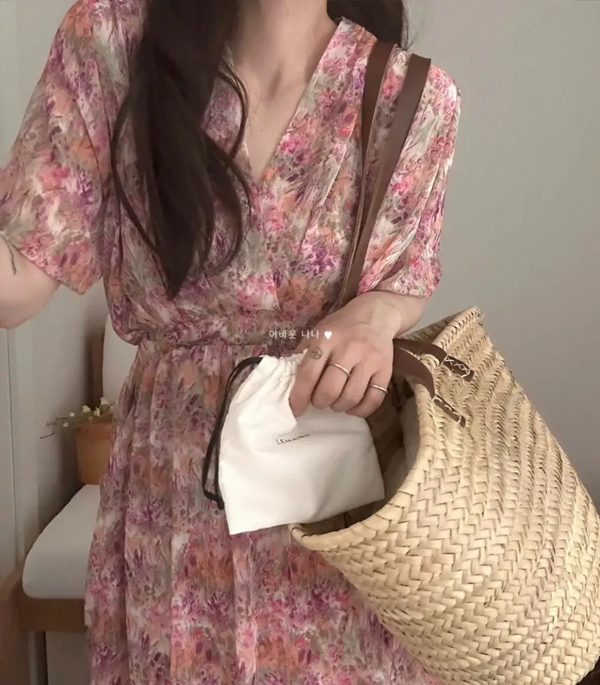 플라워 란스 블라우스 원피스 상세 이미지 24