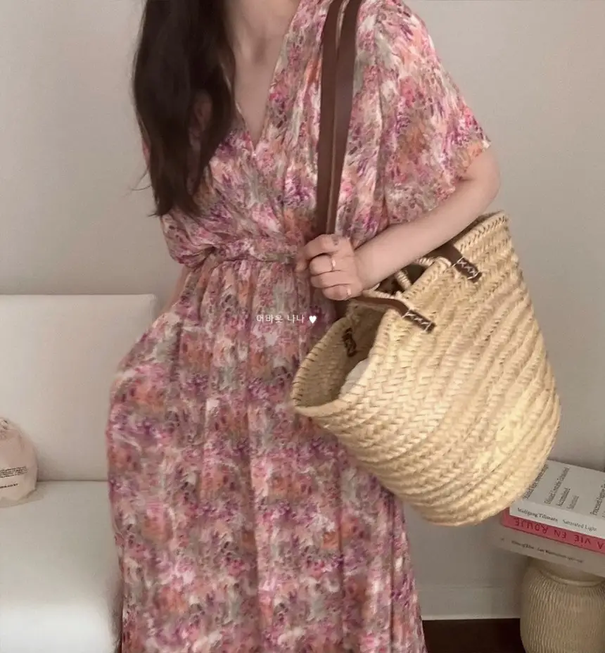 플라워 란스 블라우스 원피스 상세 이미지 28
