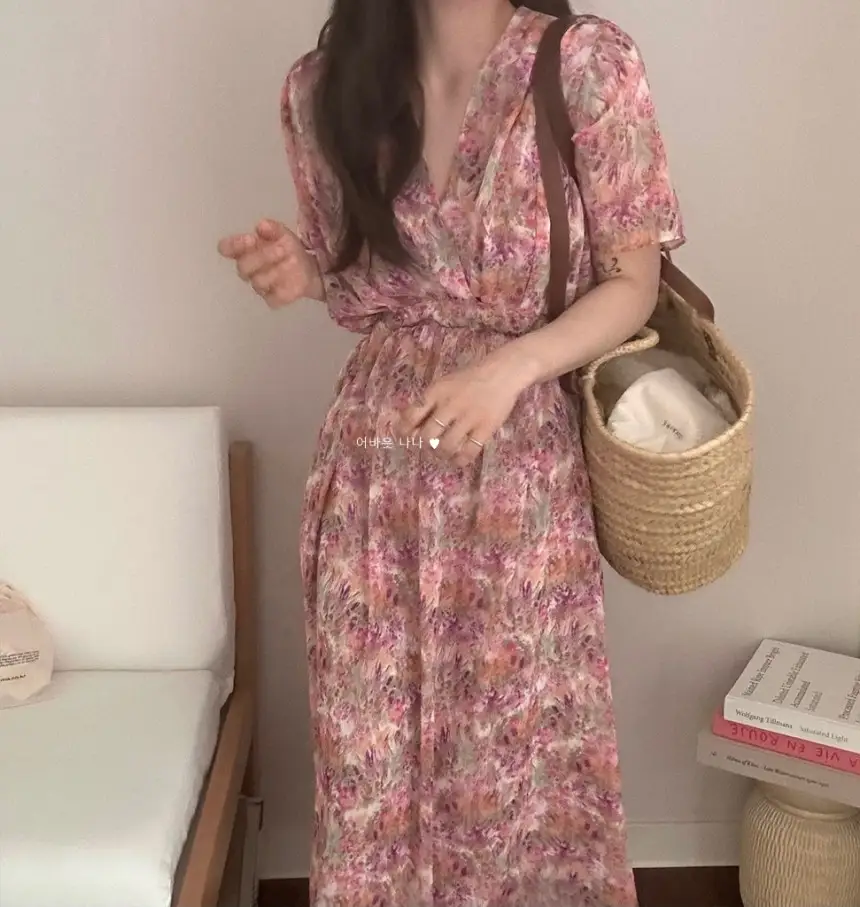 플라워 란스 블라우스 원피스 상세 이미지 30