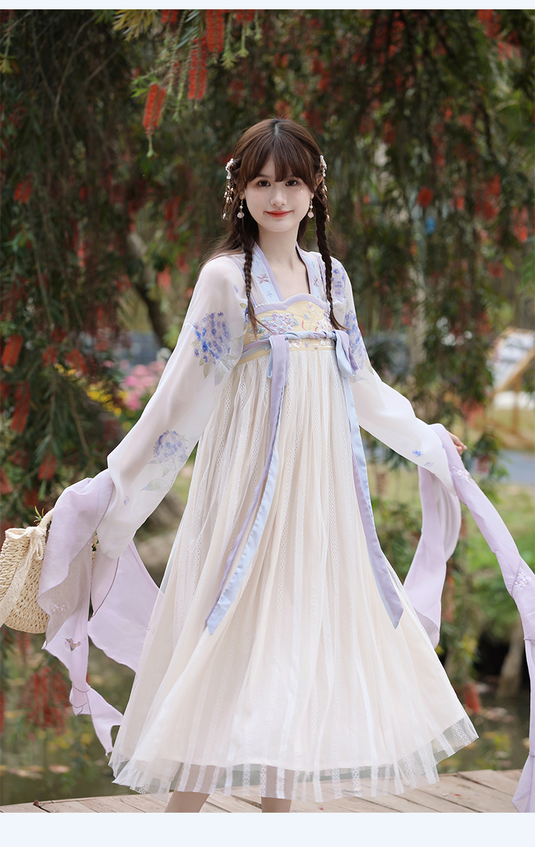 2025新款唐制汉服中国风齐胸襦裙改良日常古装仙气汉元素连衣裙